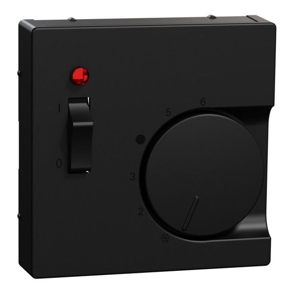 Merten Piastra Centrale Nero Opaco Termostato Ambiente MEG5760-0403 (MEG5760-0403)-image