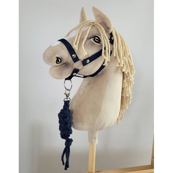 Sella Combinata Per Cavallo Da Tiro: Canthar A3 + Briglia Con Cordino - Blu-image