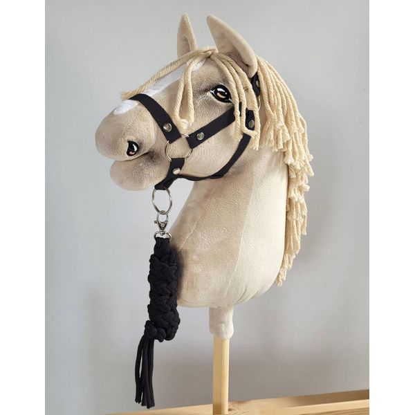 Set Miracoloso Per Cavallo Da Tiro: Canthar A3 + Collare Con Cordino - Nero. Non Perdete Questa Occasione Unica Per Il Vostro Amato Cavallo Da Tiro!-image