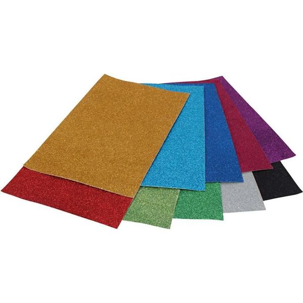 Creativ Company Cartoncino Glitterato A4 Carta Craft 50 Fogli Multicolori-image