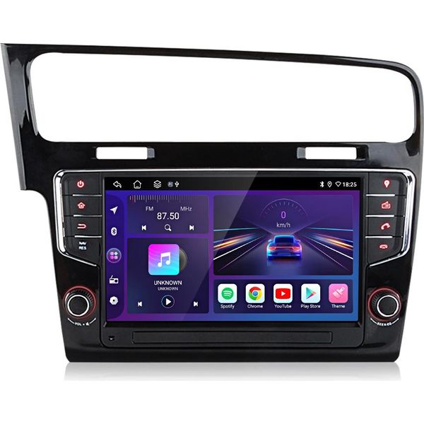2+32G Carplay Android 15 Autoradio Gps Navi Wifi Bt Dab+ Swc Usb Per Vw Golf 7 Vii MK7 2013-2020-image