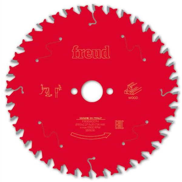 Lama Per Sega Circolare Portatile Freud Hm - 160 X 2,2/1,6 X 20 Z36 Wz-image