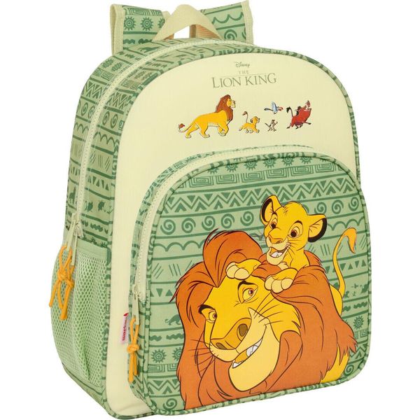 Zaino Scuola Mufasa Verde Beige 32 X 38 X 12 Cm-image