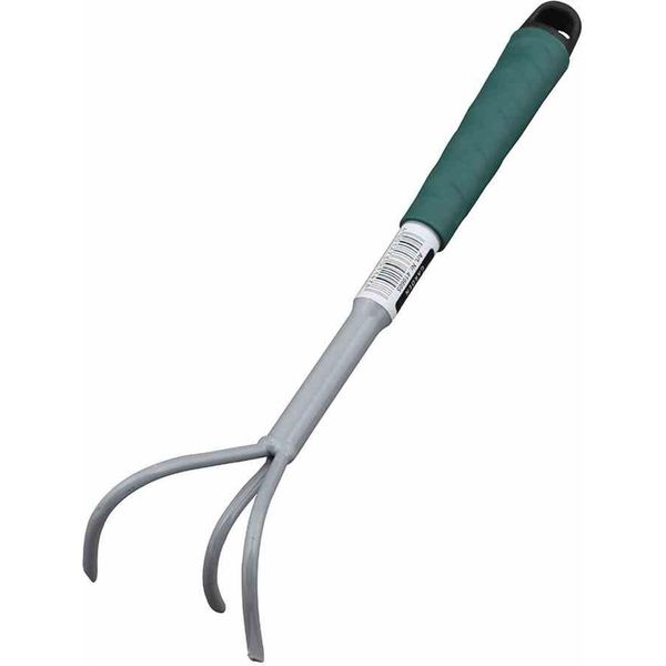 Siena Garden Piccolo Coltivatore A 3 Denti Wst Antracite, Manico Verde-image