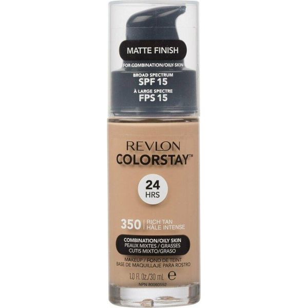 Revlon Colorstay Makeup 30Ml - 350 Abbronzatura Ricca Pelle Mista/Grassa-image