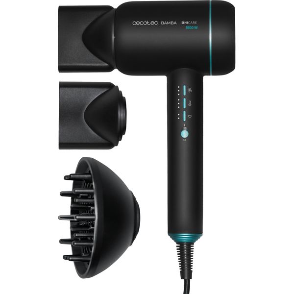 Cecotec Ionicare 6000 Rockstar Essence Asciugacapelli 1800W Con Tecnologia Agli Ioni 5 Impostazioni Di Temperatura - Include Diffusore E Beccuccio Concentratore 1,8 M Di Cavo-image