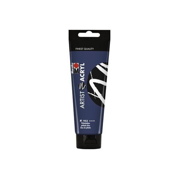 Marabu12200044953 Marabu Artist Vernice Acrilica Artist Acryl, 120 Ml, Blu Ftalo-image