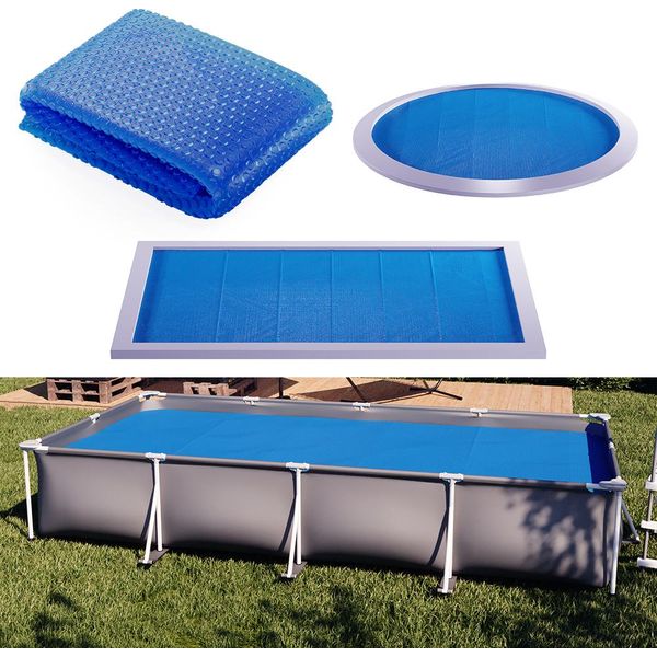 Ok-Living Telo Termico Piscina , 450 Cm Robusto Telone My Solar Da 400µ, Blu-image