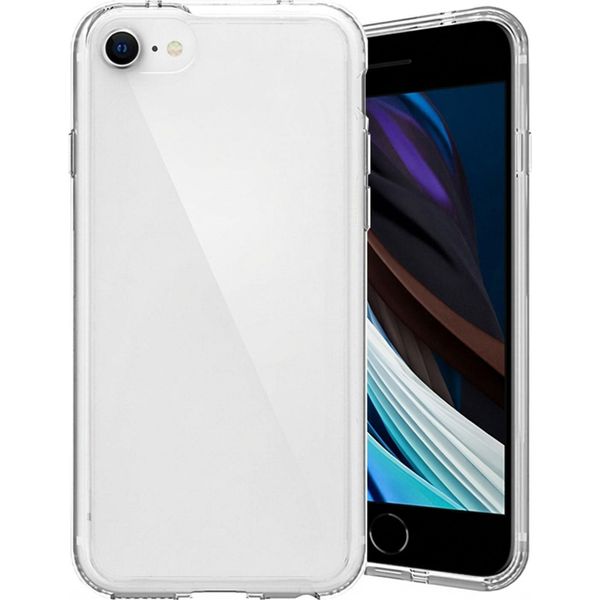 Iphone 6/ Iphone 6S/ Iphone 7/ Iphone 8/ Iphone Se 2020/ Iphone Se 2022 Custodia - Plastica - Custodia Morbida Accezz/Copertina Posteriore - Trasparente-image