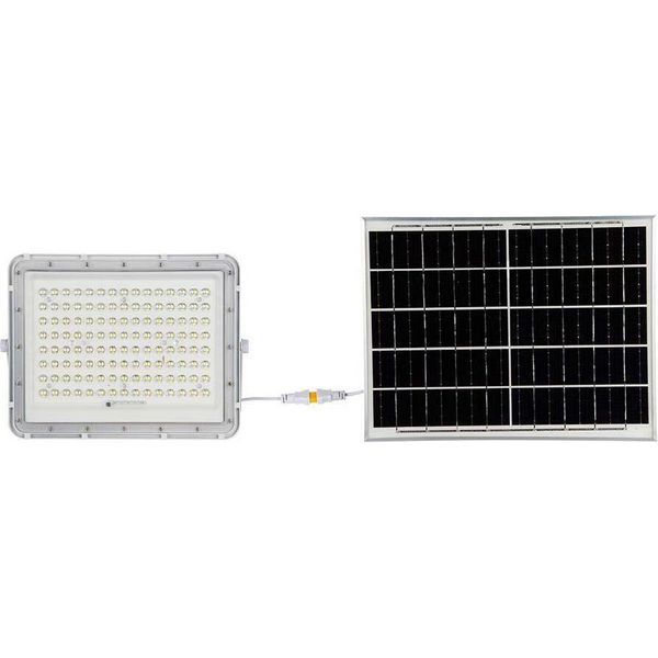Proiettore Led Solar V-TAC 20W Telecomando, Auto, Timer, IP65 Bianco VT-180W-W 6400K 1800Lm-image