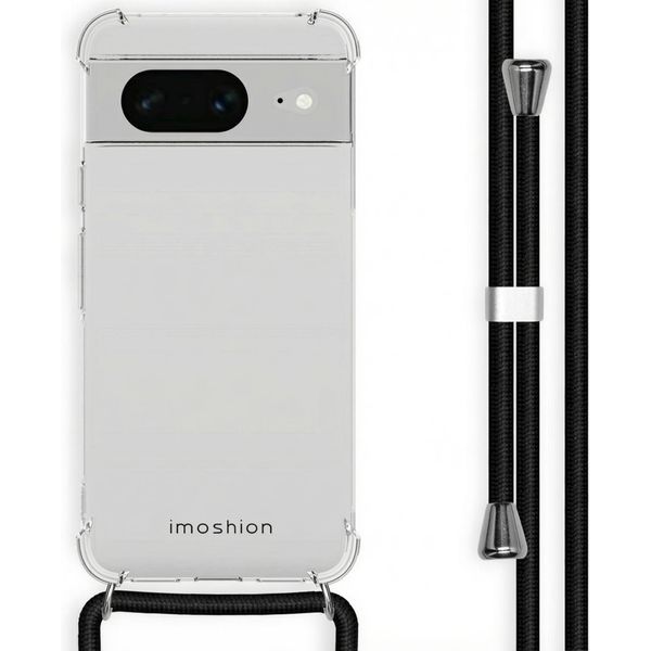 Imoshion Custodia Protettiva Google Pixel 8 Con Fascia Posteriore Con Catena Custodia Per Telefono Cellulare Per Google Pixel 8 - Nero-image