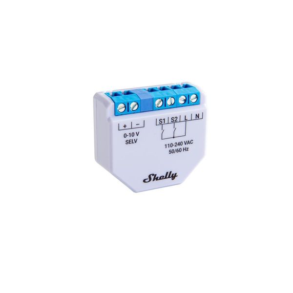 Dimmer Incorporato 0-10V Shelly Plus Blu, Grigio-image