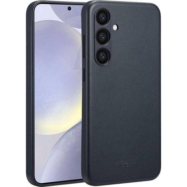 Samsung Galaxy S24 Plus Cover - Vera Pelle - Custodia Rigida/Copertura Posteriore Accezz - Nero-image