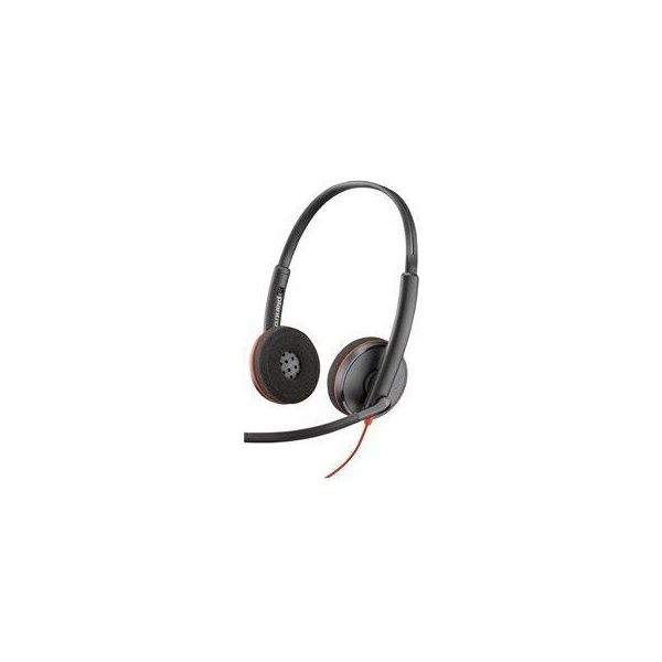 Hp Poly Poly Blackwire 3220 Stereo USB-A Headset (Bulk) Cuffie Ad Archetto Cablate Ufficio/Centro Chiamate Usb Type-A Nero (80S02A6)-image
