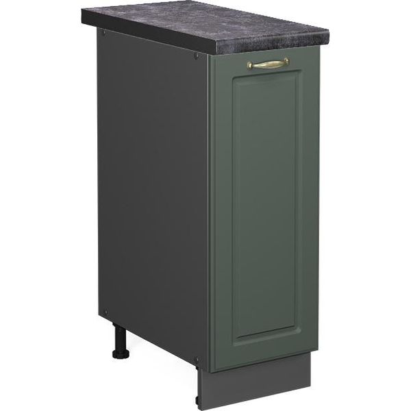 Vicco Armadio Cucina Dispensa Alto Fame-Line, 30 Cm , Pt Antracite, Verde-Oro Country House/Antracite-image