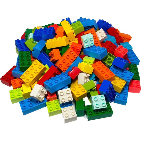 Lego® Duplo® 10 Pezzi 2X2, 2X4 Blocchi Da Costruzione Base Misti - 3437 3011-image