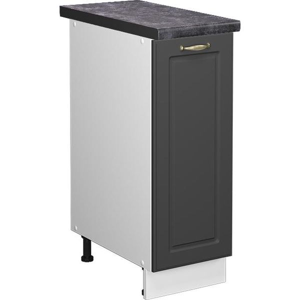 Vicco Armadio Cucina Dispensa Alto Fame-Line, 30 Cm , Pt Antracite, Antracite-Oro/Bianco-image