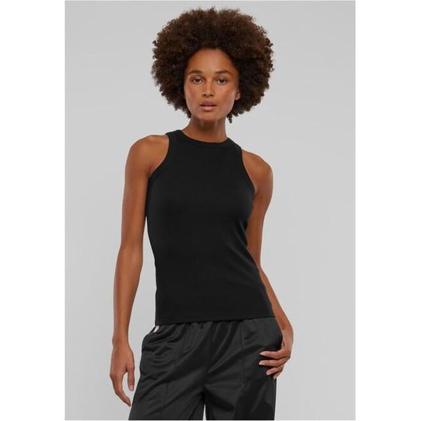 Urban Classics Donna Racer Back Rib Top Nero - M-image