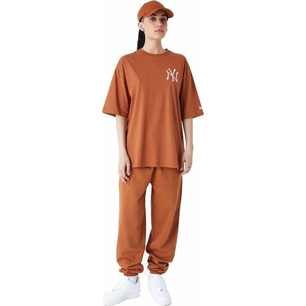 Maglietta A Maniche Corte Da Uomo New Era League Essntls Lc Os Tee Neyyan 60435552 Brown (M)-image