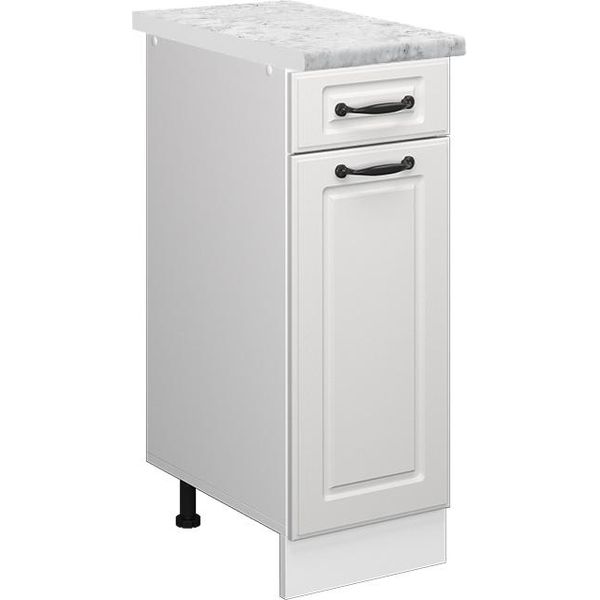 Vicco Mobiletto Base Per Cucina R-Line, 30 Cm Pl Marmo, Bianco Casa Di Campagna/Bianco-image