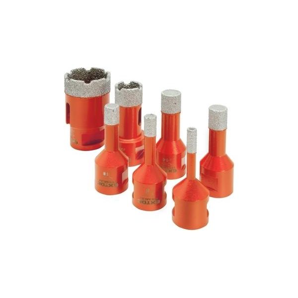 Set Extol Premium 8802991 7 Pz. Punte Diamantate, O 6-8-10-12-14-20-35Mm, Filettatura M14-image
