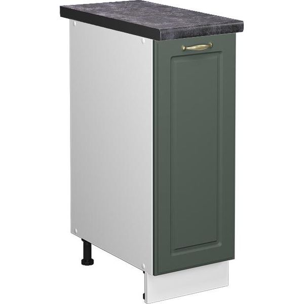 Vicco Armadio Cucina Dispensa Alto Fame-Line, 30 Cm , Pt Antracite, Verde-Oro Country House/Bianco-image