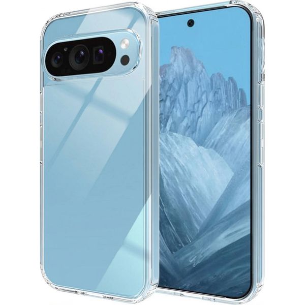 Google Pixel 9 Pro/Google Pixel 9 Sleeve - Plastica - Custodia Morbida Accezz/Copertura Posteriore - Trasparente-image