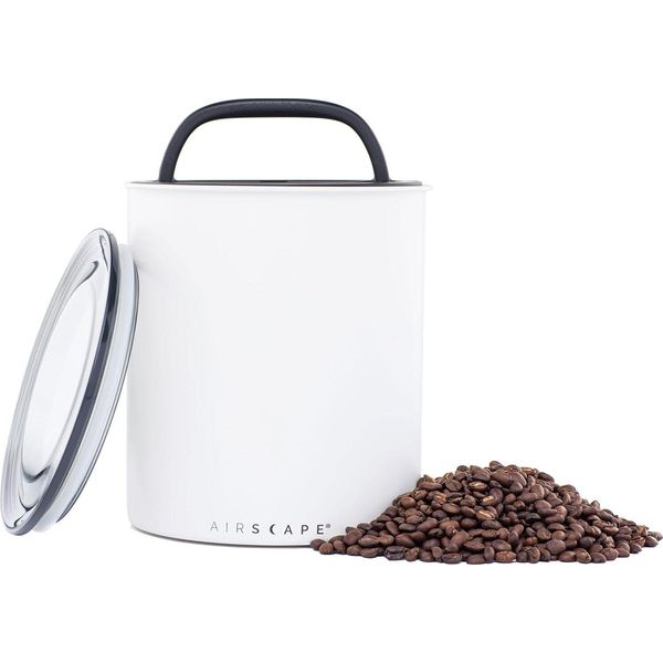 Contenitore Per Aromi Zincato Airscape Grande, Barattolo Per Caffè, Barattolo Di Stoccaggio, Acciaio / Plastica, Bianco Opaco, AA2008-image