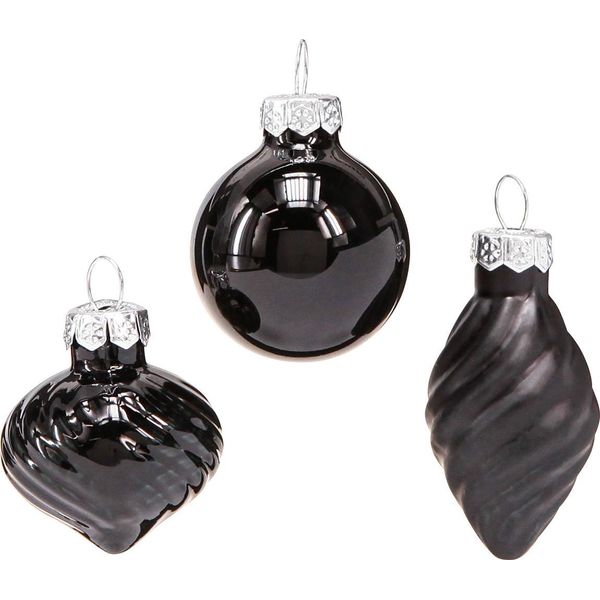 Eleganti Mini Baubles In Vetro Per Decorazioni Natalizie, 9 Pezzi-image