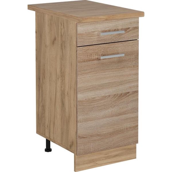 Vicco Mobiletto Base Per Cucina R-Line, 40 Cm , Pl Rovere, Sonoma/Quercia Dorata-image