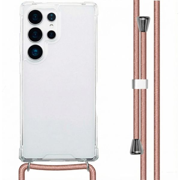 Imoshion Custodia Protettiva Samsung Galaxy S25 Ultra Con Banda Posteriore Con Catena Custodia Per Cellulare Per Samsung Galaxy S25 Ultra - Rosegold-image