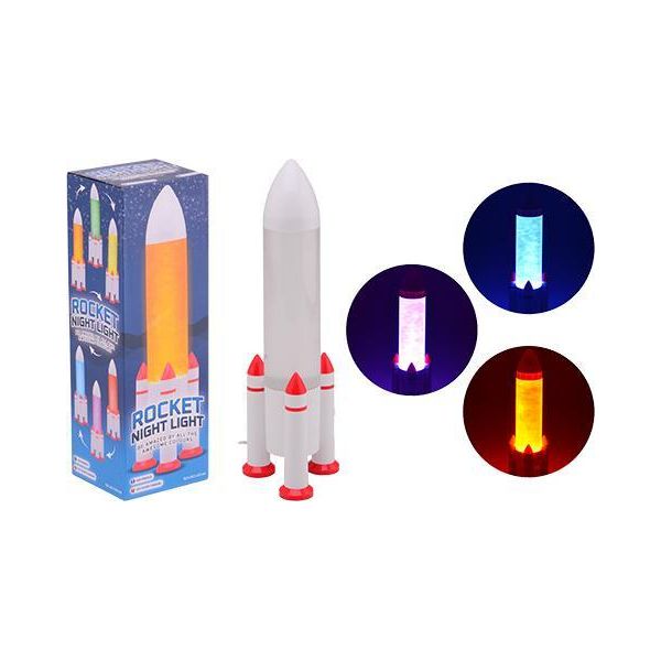 Johntoy Rocket Night Light - Lampada Per Bambini A Led Con Connessione Usb-image