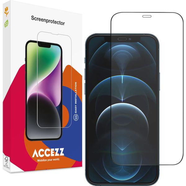 Iphone 12/ Iphone 12 Pro Screenprotector: Accezz Gehard Glass Full Cover - Trasparente-image