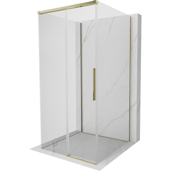 Mexen Rox-3S Cabina Doccia 3 Lati Scorrevole 120 X 120 Cm, Trasparente, Oro - 8C2-120-120-50-00-3S-image