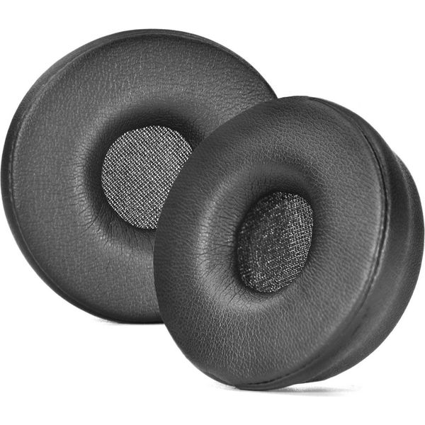 Inf 2 Cuscinetti Auricolari In Pelle Proteica Nera Per Jabra Engage 55/65/75-image