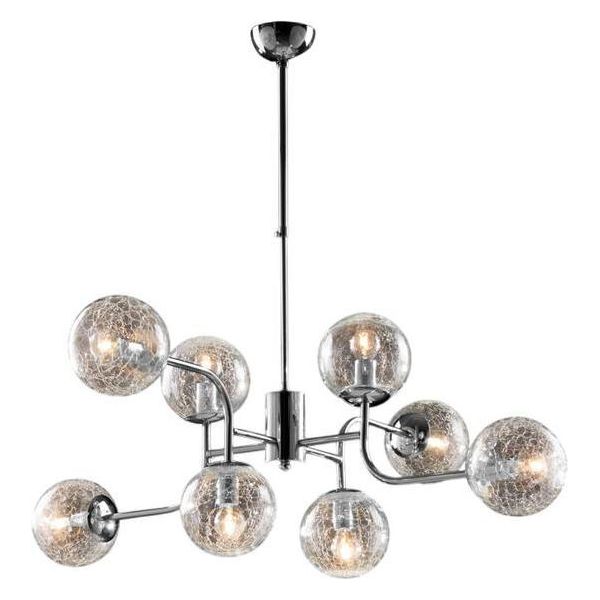 Ikarus Sospensione In Ferro Cromo Lucido 8 Luci X 93 Ø93 BL213-8-CR-image