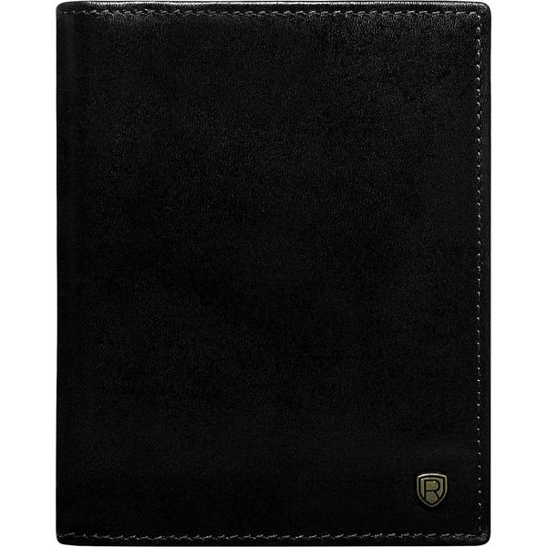 Rovicky | Portafoglio Classico Da Uomo, Nero, Orientamento Verticale, 9X12,5 Cm-image