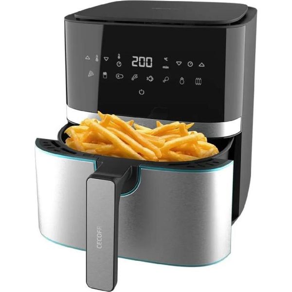 Cecotec 03317 Friggitrice Singolo 5.5 L Indipendente 1700 W Friggitrice Ad Aria Calda Nero Acciaio Inox-image
