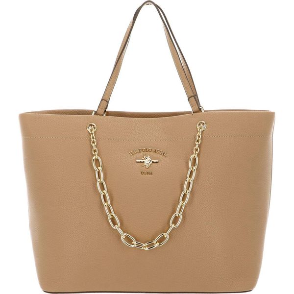 U.S. Polo Assn. Borsa Shopper Stanford Shopping Bag Biscuit Marrone Chiaro-image