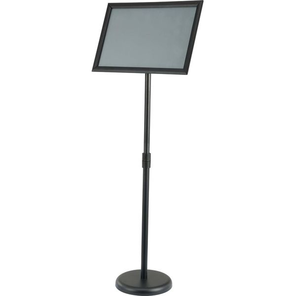 Supporto Per Cartelli Succebuy, 11 X 17 Pollici. Regolabile In Verticale E In Orizzontale. Supporto Robusto. Con Base Rotonda. Per Mostre, Pubblicità E Uso Esterno. Colore Nero.-image