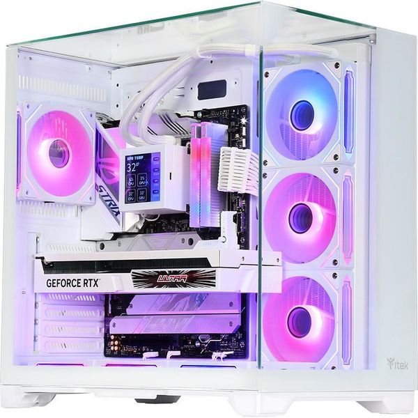 Itek Dark Cave Pano, Torre, Pc, Bianco, Atx, Micro Atx, Mini-Itx, Gioco, Blu, Verde, Rosso-image