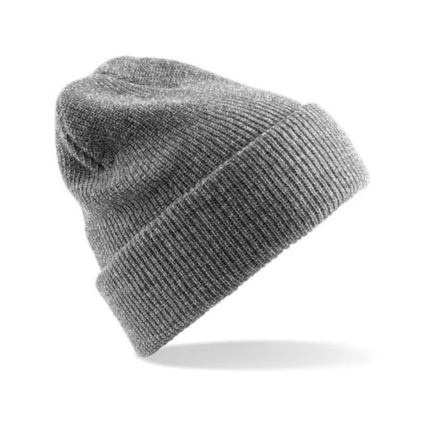 Cappello Invernale Beechfield B425 | Heritage Beanie - Colore: Heather Grey - Taglia: Unica-image