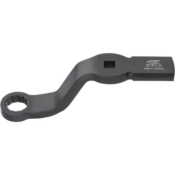 Hazet 2872FS-24 Chiave A Bussola A Doppio Esagono ∙ A Doppio Esagono ∙ Con 2 Superfici D'impatto ∙ Quadrato Cavo Da 1/2 Pollice (12,5 Mm) ∙ Profilo Esterno A Doppio Esagono ∙ 24 Mm-image