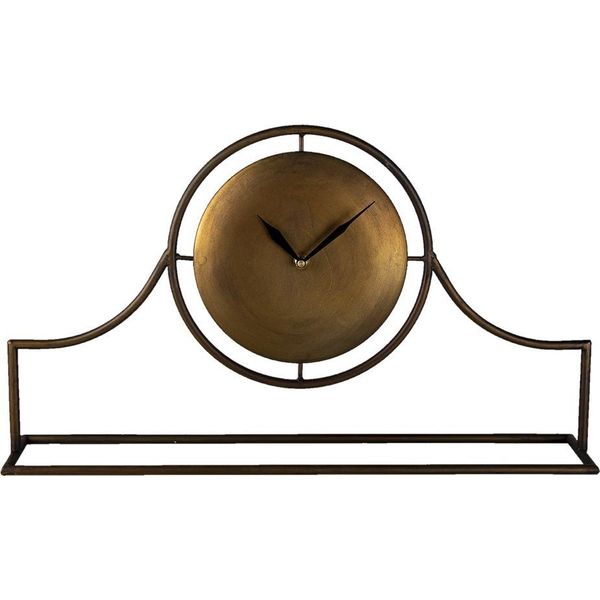 Orologio Da Tavolo Clayre & Eef 58X33 Cm In Ferro Color Rame-image