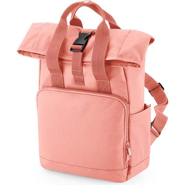 Bagbase BG118S | Mini Zaino A Doppia Maniglia Riciclato - Colore: Rosa Pallido - Dimensioni: 23 X 32 X 11 Cm-image