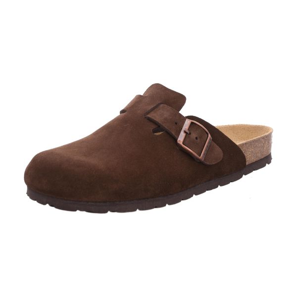 Rohde Uomo Pantofola Casa Scarpa Zoccolo In Pelle Grado 6694, Dimensioni:44 Eu, Colore:Marrone-image