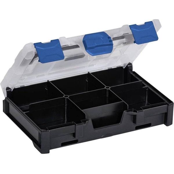 Allit 454400 Allit Scatola Per Minuteria Europlus Metabox Mini 63, Nero/Blu-image