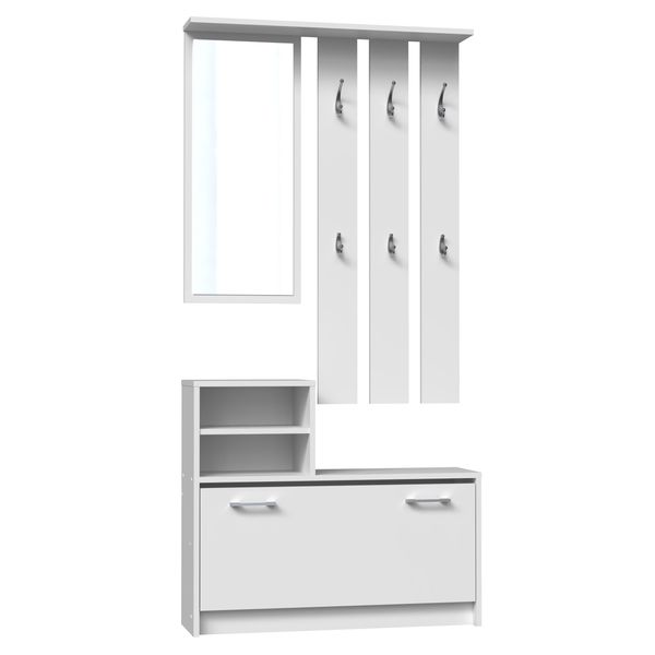 Parete Per Anticamera Priit - Bianco-image