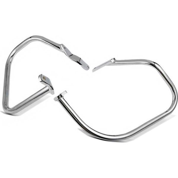 Barra Di Protezione Borse Per Harley Davidson Softail 00-17 Cromata-image