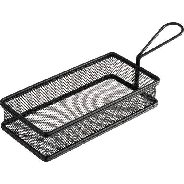 Aps 40628 Aps Servier-Frittierkorb Snackholder, 215 X 105 Mm, Schwarz-image